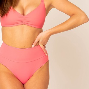 Ruffle Bikini Top - pink from Woodlike Ocean