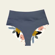 Emee High Waist - reversible ocean / orchid via Woodlike Ocean