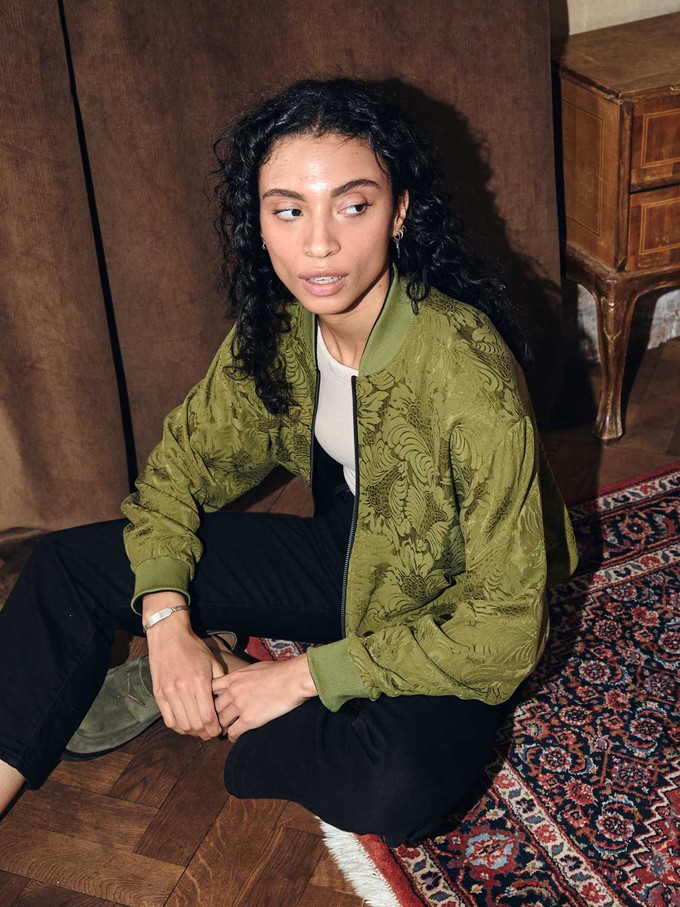 Lene Wendejacke moss/black from Yahmo