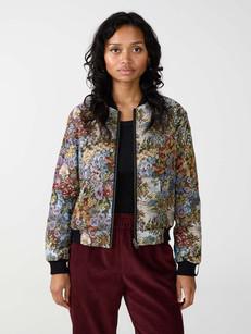 Berta Reversible Bomber Jacket bouquet/black via Yahmo