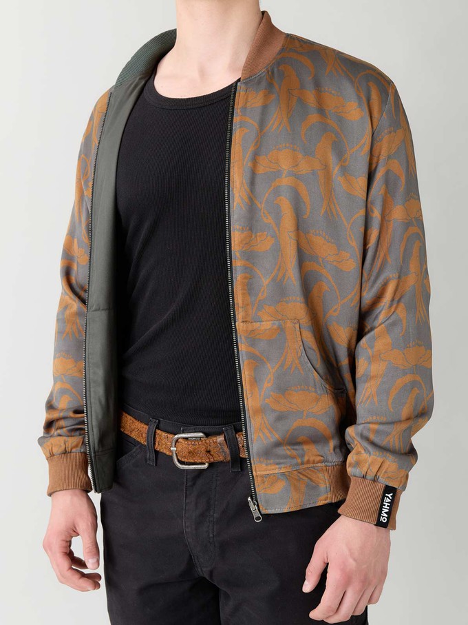 Laslo Reversible Bomber Jacket nouveau/pine from Yahmo