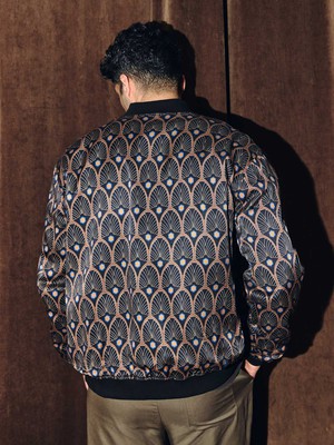 Oskar Reversible Bomber Jacket metropolis/black from Yahmo