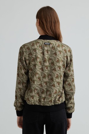 Ruth Reversible Bomber Jacket chestnut/black from Yahmo