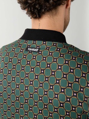 Laslo Reversible Bomber Jacket emerald/black from Yahmo