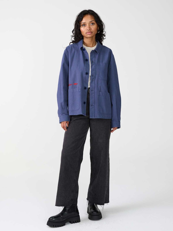 Otti Embroidered Workwear Jacket blue from Yahmo