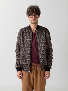 Oskar Reversible Bomber Jacket metropolis/black via Yahmo