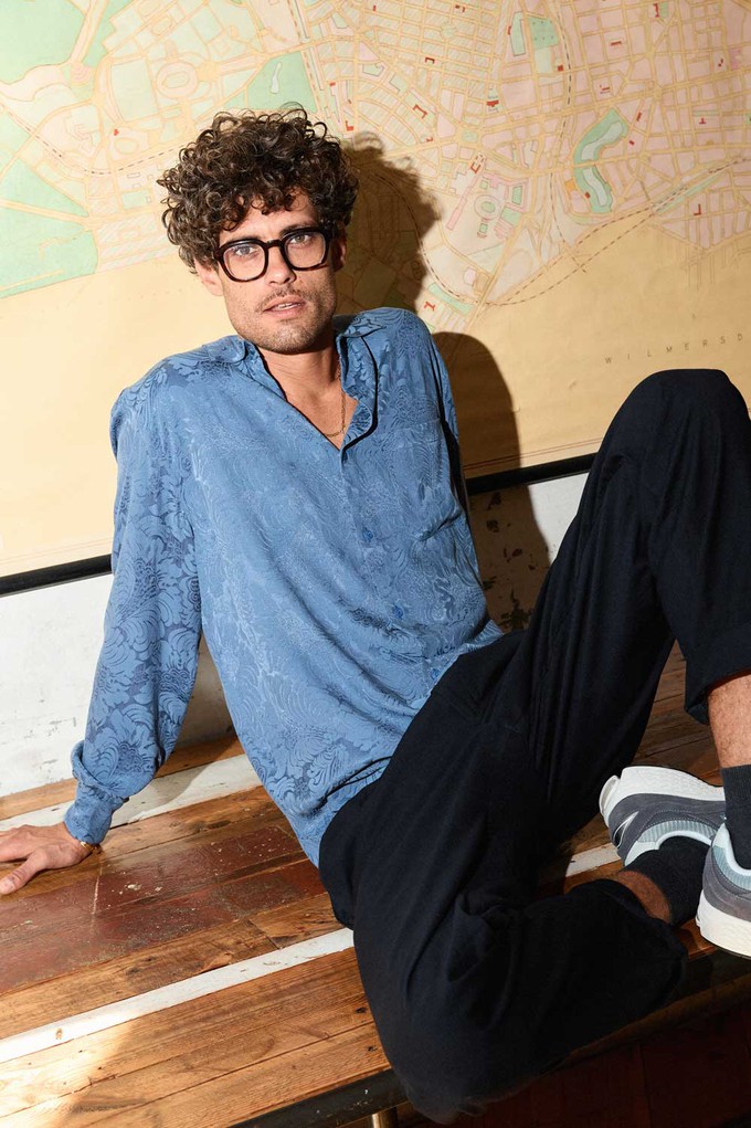 Hans Shirt zen indigo from Yahmo