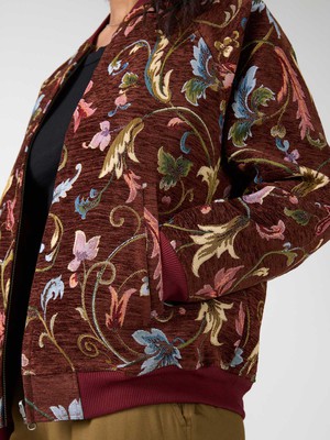Jette Reversible Bomber Jacket rosie/wine from Yahmo