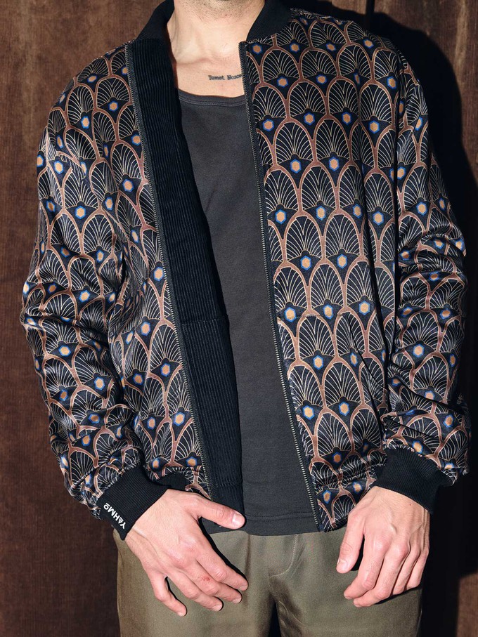 Oskar Reversible Bomber Jacket metropolis/black from Yahmo