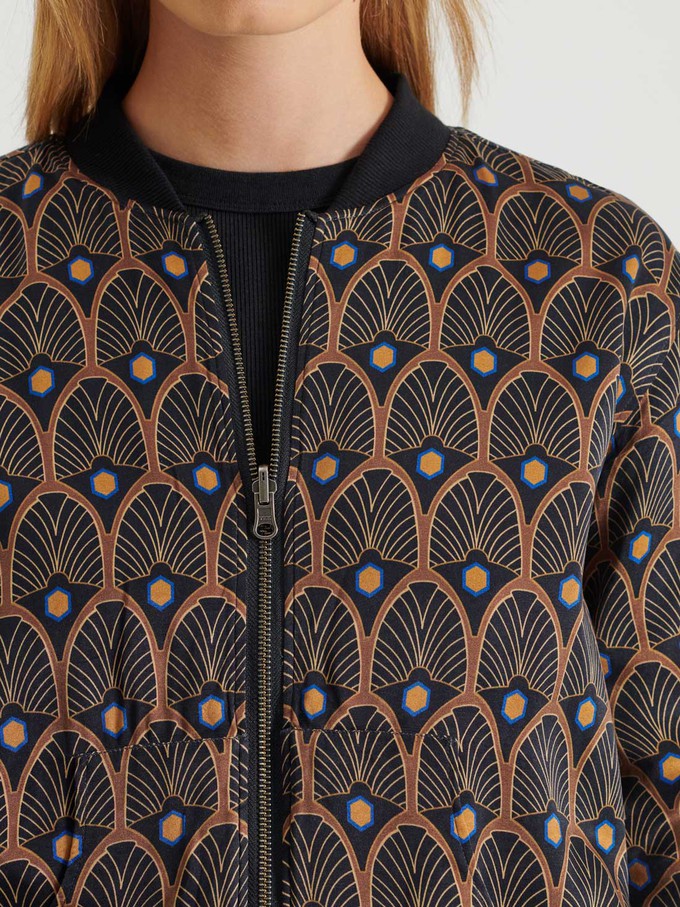 Elsa Reversible Bomber Jacket metropolis/black from Yahmo