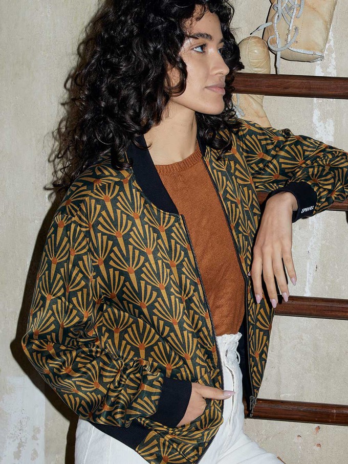 Ruth Reversible Bomber Jacket artdeco/black from Yahmo