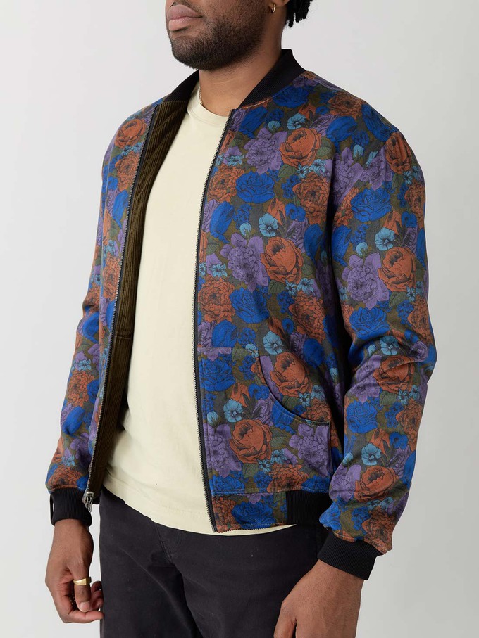 Oskar Reversible Bomber Jacket bloom/olive from Yahmo
