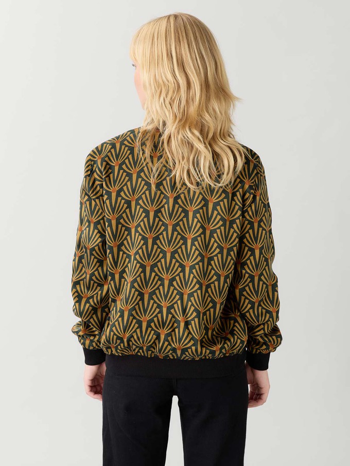 Ruth Reversible Bomber Jacket Artdeco/Black from Yahmo Ruth Reversible Bomber Jacket Artdeco/Black from Yahmo