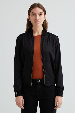 Ruth Reversible Bomber Jacket chestnut/black from Yahmo