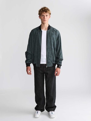 Laslo Reversible Bomber Jacket Eclipse/Black from Yahmo
