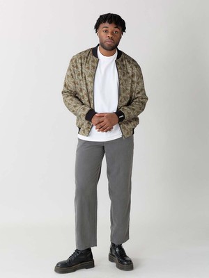 Laslo Reversible Bomber Jacket chestnut/black from Yahmo