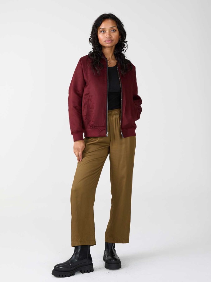 Jette Reversible Bomber Jacket rosie/wine from Yahmo