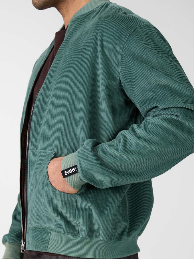 Oskar Reversible Bomber Jacket atlas/teal from Yahmo