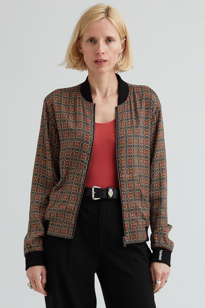 Ruth Reversible Bomber Jacket nostalgia/pine from Yahmo