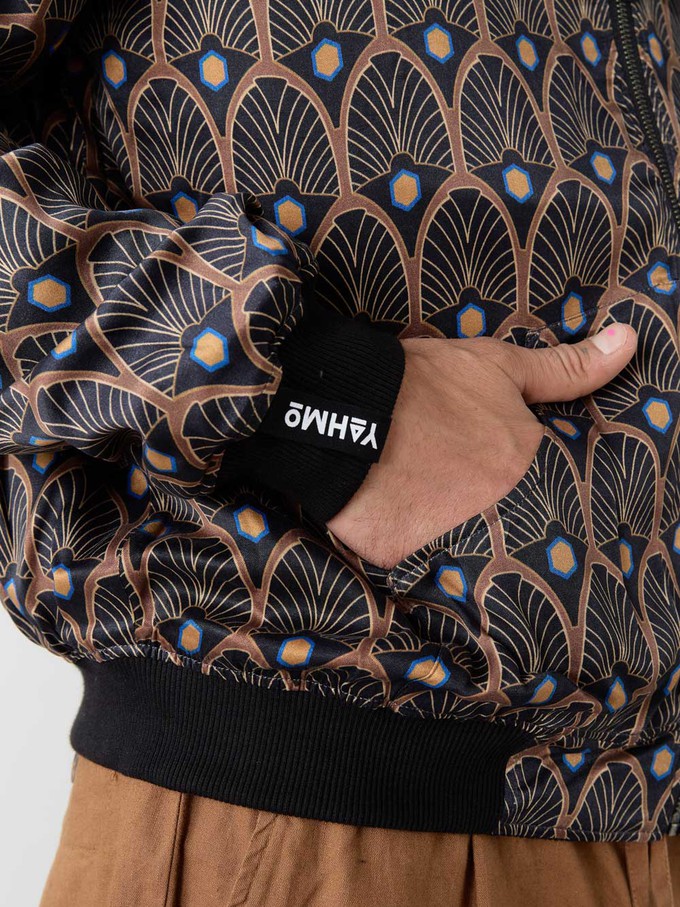 Oskar Reversible Bomber Jacket metropolis/black from Yahmo