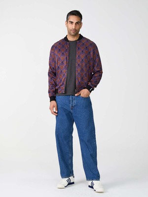 Laslo Reversible Bomber Jacket moka/navy from Yahmo