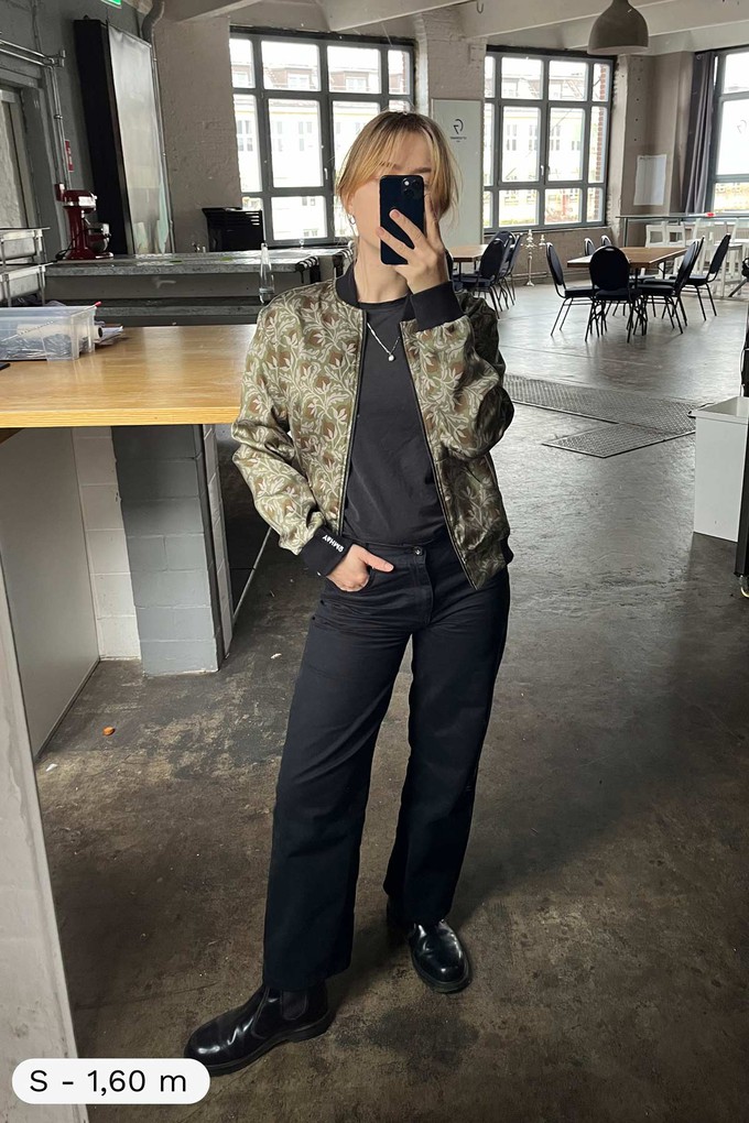Ruth Reversible Bomber Jacket chestnut/black from Yahmo