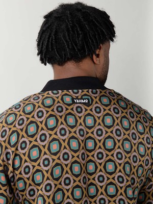 Laslo Reversible Bomber Jacket Kaleidoscope/Black from Yahmo