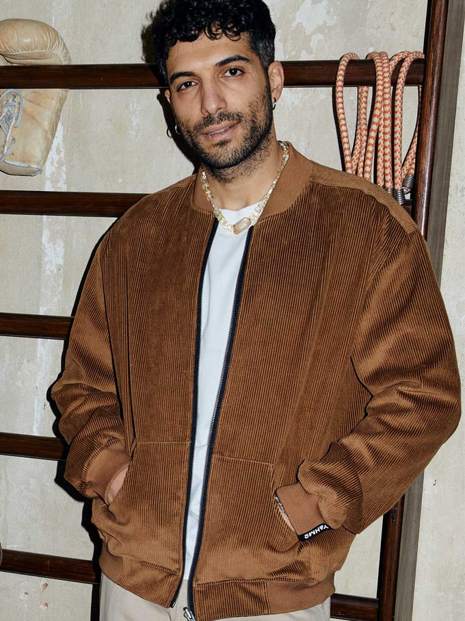 Oskar Reversible Bomber Jacket masala/caramel from Yahmo