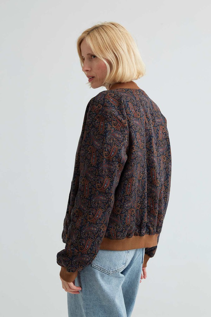 Elsa Reversible Bomber Jacket paisley/caramel from Yahmo