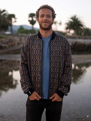 Oskar Reversible Bomber Jacket metropolis/black from Yahmo