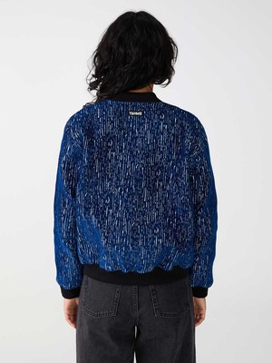 Berta Reversible Bomber Jacket ink/black from Yahmo