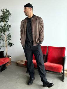 Laslo Reversible Bomber Jacket Nostalgia/Pine via Yahmo