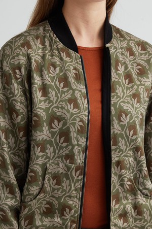 Ruth Reversible Bomber Jacket chestnut/black from Yahmo