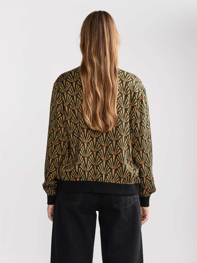 Ruth Reversible Bomber Jacket Artdeco/Black from Yahmo Ruth Reversible Bomber Jacket Artdeco/Black from Yahmo