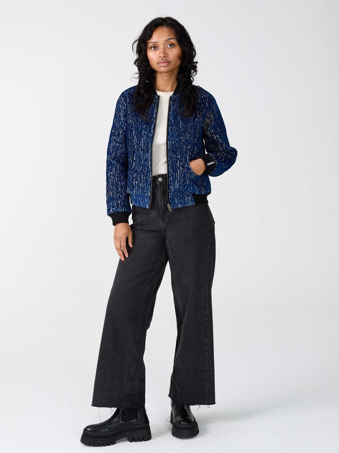 Berta Reversible Bomber Jacket ink/black from Yahmo