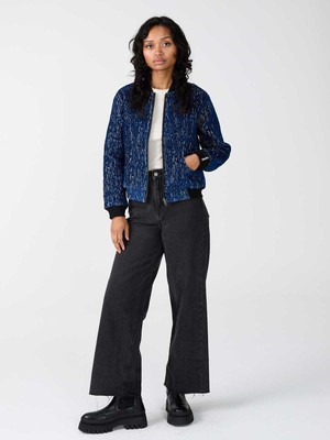 Berta Reversible Bomber Jacket ink/black from Yahmo