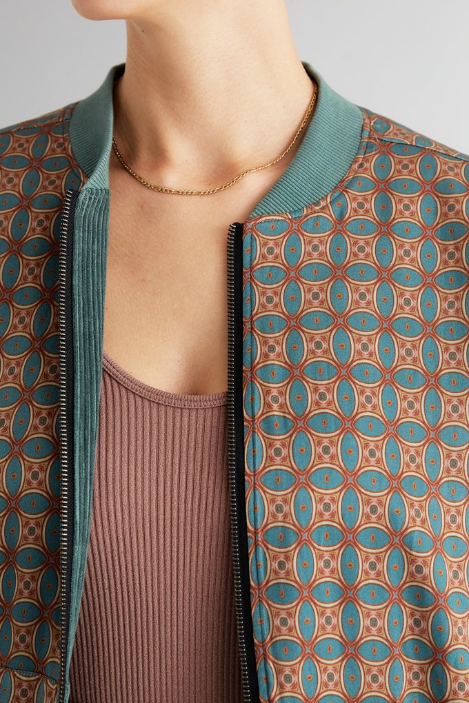 Elsa Reversible Bomber Jacket atlas/teal from Yahmo