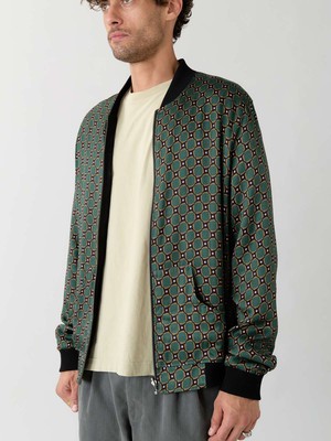 Laslo Reversible Bomber Jacket emerald/black from Yahmo