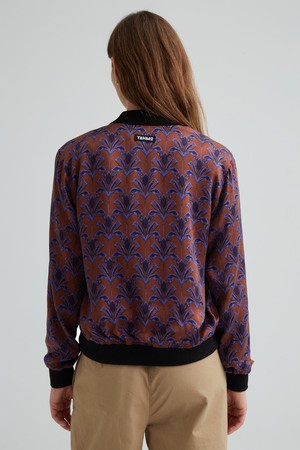 Ruth Reversible Bomber Jacket moka/navy from Yahmo