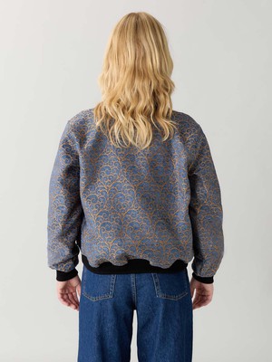 Berta Reversible Bomber Jacket copper/black from Yahmo
