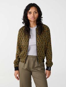 Ruth Reversible Bomber Jacket artdeco/black via Yahmo