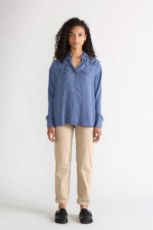 Mona Shirt zen indigo from Yahmo