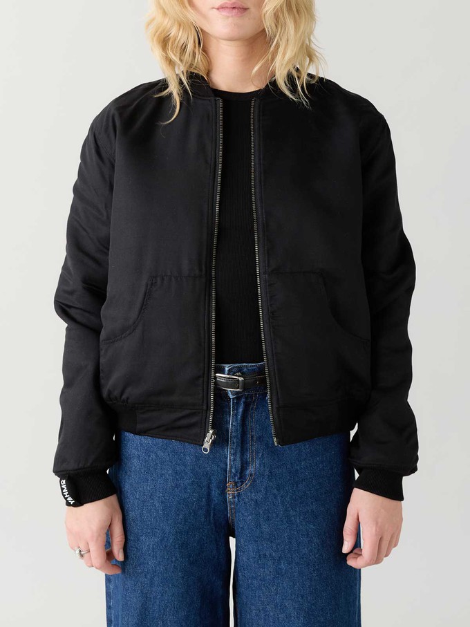Berta Reversible Bomber Jacket copper/black from Yahmo