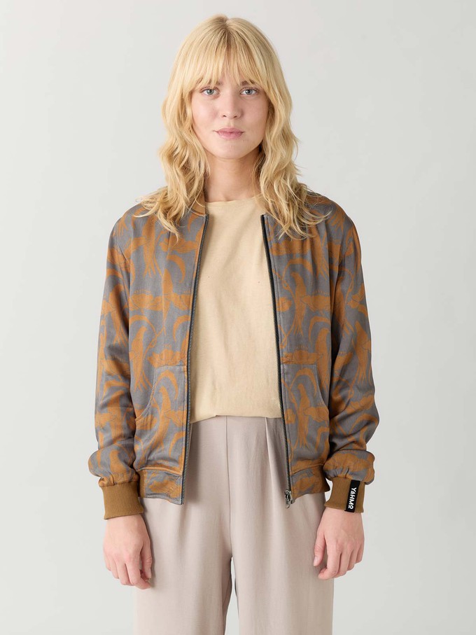 Ruth Reversible Bomber Jacket nouveau/pine from Yahmo