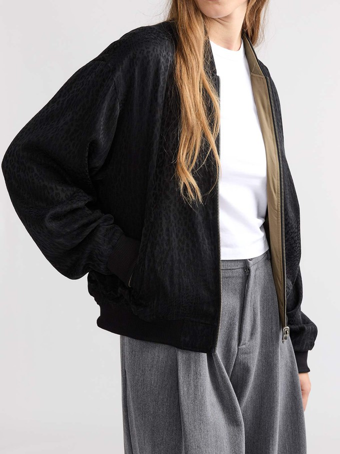 Lene Reversible Bomber Jacket Leo/Olive from Yahmo