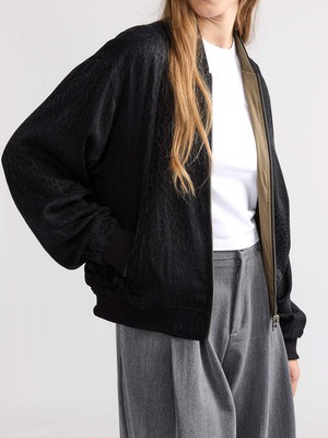 Lene Reversible Bomber Jacket Leo/Olive from Yahmo