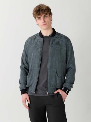 Laslo Reversible Bomber Jacket Eclipse/Black from Yahmo