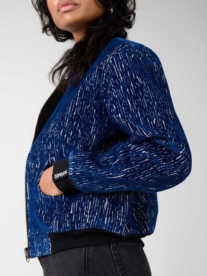 Berta Reversible Bomber Jacket ink/black from Yahmo