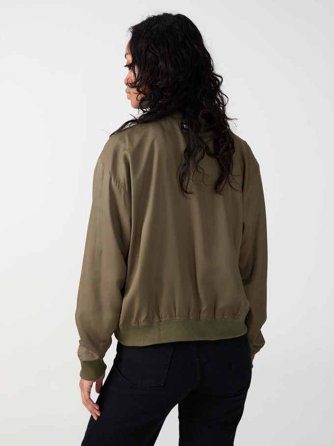 Lene Reversible Bomber Jacket leo/olive from Yahmo