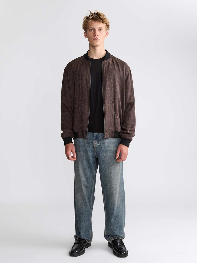Laslo Reversible Bomber Jacket Cobra/Black from Yahmo